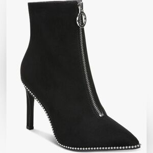 bar III Womens Bridget Stiletto Pointed Toe Ankle Boots Black 5 Medium New